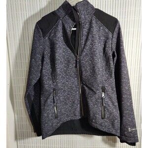 Free Country Jacket Small Heather Color Black Soft shell Lined thumbholes.  New